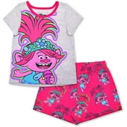 Trolls Poppy Girls 2 Piece Short Set (Loungewear Style), Toddler